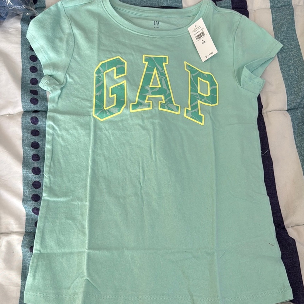 GAP Blue Short Sleeve Tee Classic Crew Neck